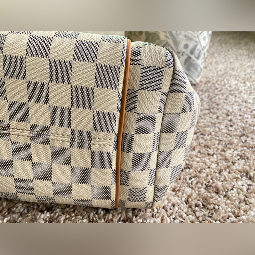 Louis Vuitton Damier Azur Totally MM Tote Bag shoulder Bag with LV dust bag - Picture 10 of 15